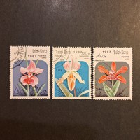1987.-LAOSZ-Virágok-Orchideák (V-44.)