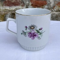 Zsolnay Ibolyás - Margarétás - Virágos szoknyás bögre - csupor - pohár - csésze