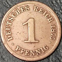 Germany, ﻿1 pfennig, 1875. A.