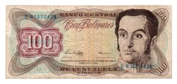 100     Bolivares   1998     Venezuela