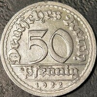 Germany, 50 pfennig, 1922. G.