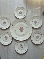 Herend Eton pattern cake set - 6 small plates + serving plate