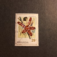 1976. - Rwanda - flower-orchid (v-27.)