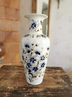 Zsolnay porcelain cornflower vase