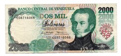 2,000 Bolivares 1997 Venezuela