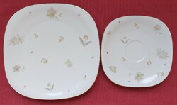 Wunsiedel bavaria claudia german porcelain breakfast plate pair incomplete saucer small plate plate