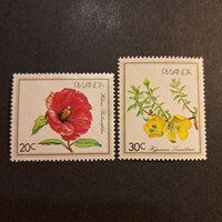 1982. -Rwanda - flowers-postman (v-30.)
