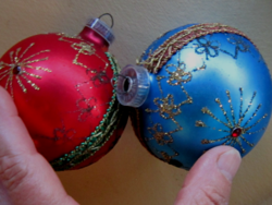 2 retro  Gömb Karácsonyfa dísz