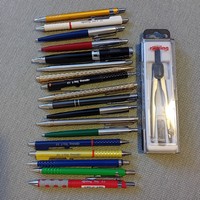 Régi tollak, kőrző, ceruzák 19 db egyben olcsón