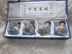 4 Chinese perfume bottles painted on the inside - the price is for 1 piece