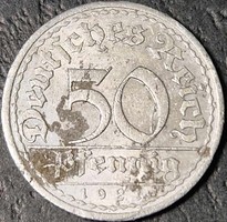 Germany, 50 pfennig, 1921. A.