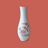 Bird of paradise porcelain vase from Hollóháza
