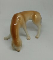 Hollóház porcelain art deco dog!