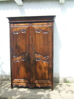 Antique wardrobe with two doors, I think it's acacia wood