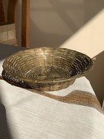 Copper wicker basket offering