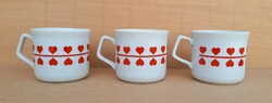 Zsolnay 3-piece heart, heart shaped porcelain mug