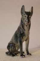 Porcelain statue German shepherd dog