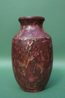 A rare antique ceramic vase by Vilma Luria, a Hungarian applied art vase