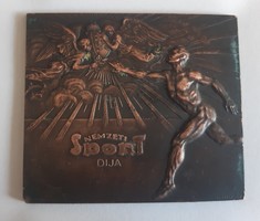 Old bronze plaque