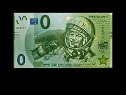 Unc - memo euro Yuri Gagarin commemorative banknote (special feature!)