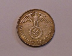 Német náci SS birodalmi emlék érem Hitler arcképével #1