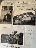 Eisenstadt ghetto and Israeli cemetery (1932) in family photo album