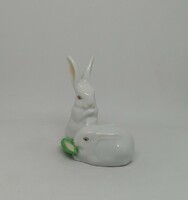 Pair of porcelain bunnies from Herend!