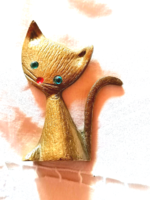 Copper ornament, copper cat figure