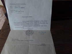 1943-ből a Váci püspök levele