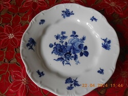 Zsolnay blue rose flat plate