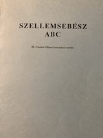 If. Csontos Vilmos: SZELLEMSEBÉSZ ABC /1988 RITKA