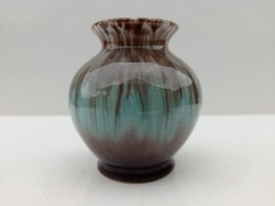 German turquoise blue glazed ceramic vase