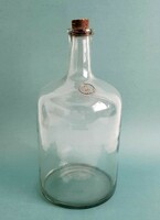 Old blown 3 liter glass bottle