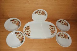 Alföldi porcelain cake serving set with 5 small plates (b)