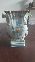 Herend Victorian patterned accordion vase