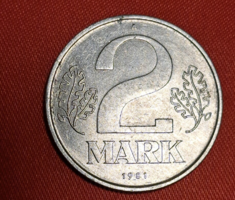 1981.  Németország 2 márka  DDR (1823)
