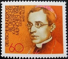 N1220 / Németország 1984 Katolikus Nap Münchenben bélyeg postatiszta