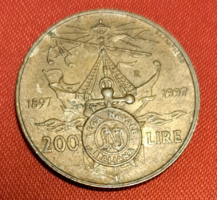1997. Italy Italian 200 lira (naval league) (2004)