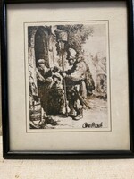 Rembrandt van rijn etching