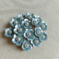 Vintage bross nefelejcs virág