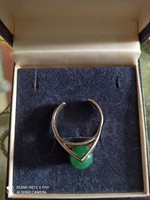 Open silver ring