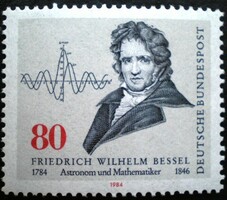 N1219 / Németország 1984 Friedrich W.Bessel matematikus és csillagász bélyeg postatiszta