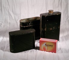 Old military metal bottle