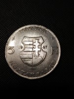 Ezüst 5 Forint 1947, Kossuth
