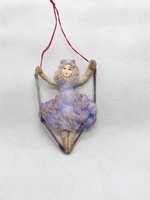 Old Christmas tree ornament cotton figure