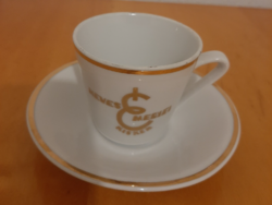 Alföldi Heves megyei Élelmiszer kisker felirat, logó kávés csésze