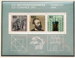 Nb19 / Németország 1984 Egyetemes Postaszövetség blokk  postatiszta