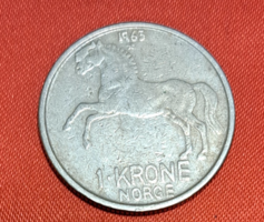 1963. 1 Krone Norway (1641)