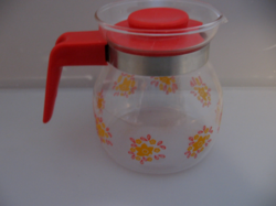 Retro floral Jena, heat-resistant coffee, tea pourer, jug