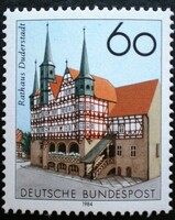 N1222 / Németország 1984 A duderstadti városháza bélyeg postatiszta